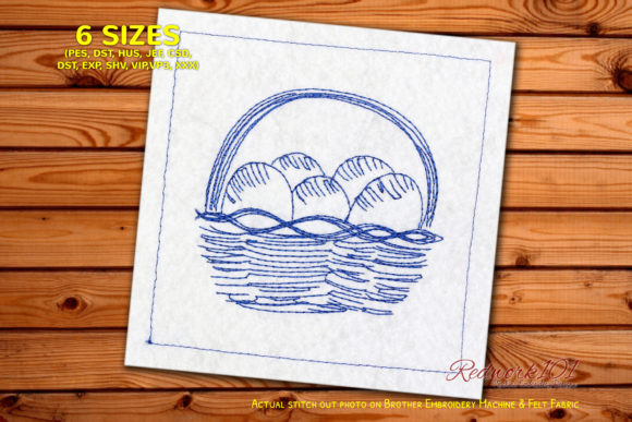Easter Basket with Eggs Lineart Design