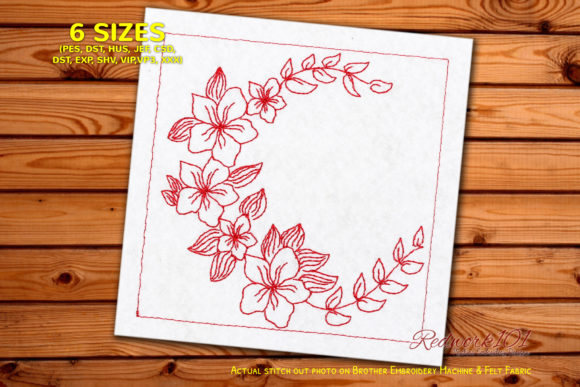 Floral Decorated Crescent Moon