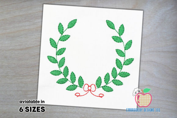 Laurel Wreath for Bow Quick Stitch