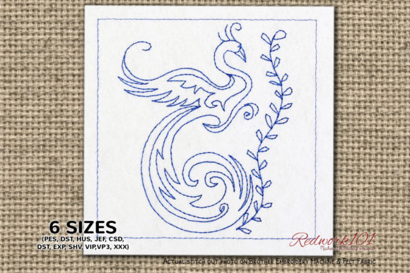 Peacock Bird with Branch Lineart